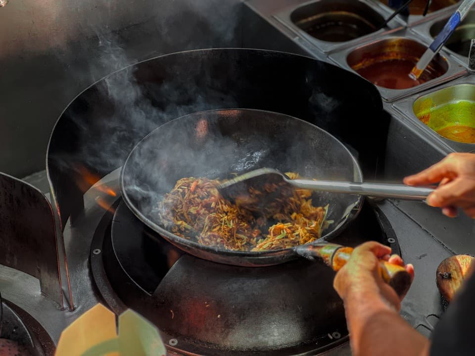 Chef at the wok