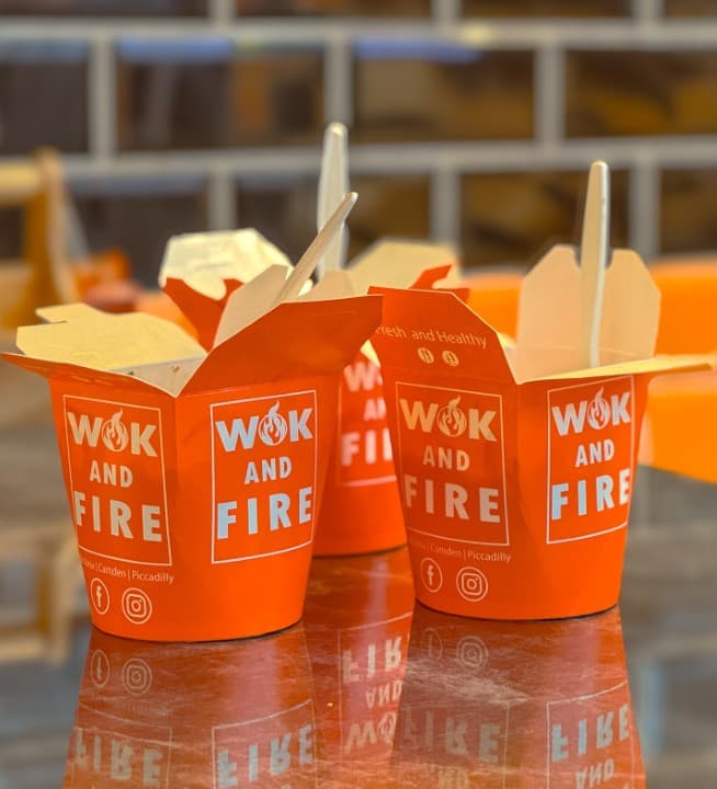 The Wok & Fire dining room